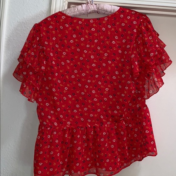 NWT Madewell Tiered Sleeve Peplum Prairie Posies - Picture 6 of 6